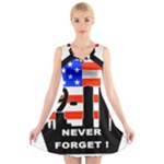 911 Never Forget V-Neck Sleeveless Dress