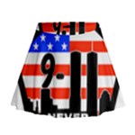 911 Never Forget Mini Flare Skirt