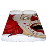 Halloween Evil Clown Fitted Sheet (California King Size)