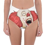 Halloween Evil Clown Reversible High-Waist Bikini Bottoms