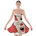Halloween Evil Clown Strapless Bra Top Dress