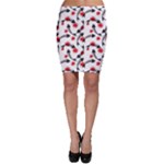 Halloween Skeleton Fish Bodycon Skirt