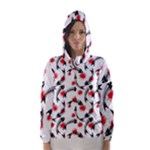 Halloween Skeleton Fish Hooded Wind Breaker (Women)