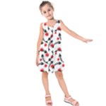 Halloween Skeleton Fish Kids  Sleeveless Dress