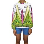  Venus Flytrap Monster Kids  Long Sleeve Swimwear