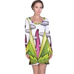  Venus Flytrap Monster Long Sleeve Nightdress