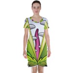  Venus Flytrap Monster Short Sleeve Nightdress