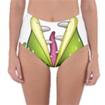  Venus Flytrap Monster Reversible High-Waist Bikini Bottoms