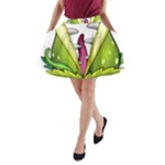  Venus Flytrap Monster A-Line Pocket Skirt