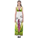  Venus Flytrap Monster Empire Waist Maxi Dress