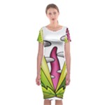  Venus Flytrap Monster Classic Short Sleeve Midi Dress