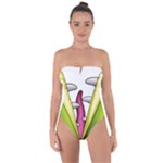  Venus Flytrap Monster Tie Back One Piece Swimsuit