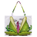  Venus Flytrap Monster Zipper Medium Tote Bag