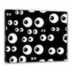 black white eyes Canvas 20  x 16  (Stretched)