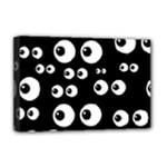 black white eyes Deluxe Canvas 18  x 12  (Stretched)