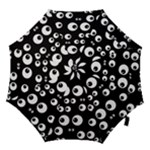 black white eyes Hook Handle Umbrella (Medium)