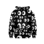 black white eyes Kids  Zipper Hoodie