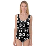 black white eyes Princess Tank Leotard 