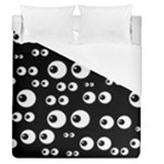 black white eyes Duvet Cover (Queen Size)