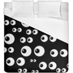 black white eyes Duvet Cover (King Size)