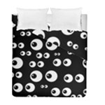 black white eyes Duvet Cover Double Side (Full/ Double Size)