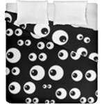 black white eyes Duvet Cover Double Side (King Size)