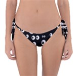 black white eyes Reversible Bikini Bottom