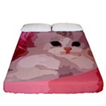 pink fluffy kitten Fitted Sheet (California King Size)