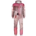 pink fluffy kitten Hooded Jumpsuit (Men)