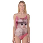 pink fluffy kitten Camisole Leotard 