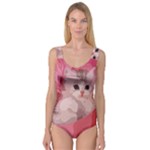 pink fluffy kitten Princess Tank Leotard 