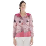 pink fluffy kitten Wind Breaker (Women)