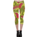 Halloween Fly Trap Capri Leggings 