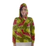 Halloween Fly Trap Hooded Wind Breaker (Women)