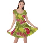 Halloween Fly Trap Cap Sleeve Dress