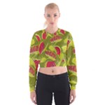 Halloween Fly Trap Cropped Sweatshirt