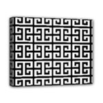 Black white Greek Key Canvas 10  x 8  (Stretched)