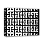 Black white Greek Key Deluxe Canvas 14  x 11  (Stretched)