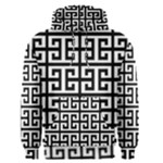 Black white Greek Key Men s Pullover Hoodie