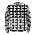 Black white Greek Key Men s Sweatshirt