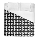 Black white Greek Key Duvet Cover (Full/ Double Size)