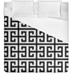 Black white Greek Key Duvet Cover (King Size)