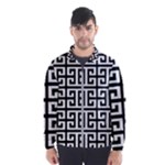 Black white Greek Key Wind Breaker (Men)