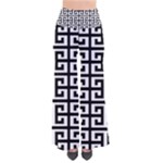 Black white Greek Key So Vintage Palazzo Pants