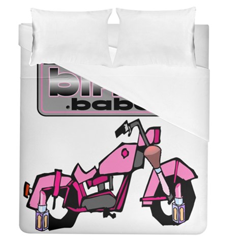 Biker Babe Duvet Cover (Queen Size) from ArtsNow.com