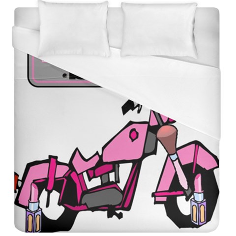 Biker Babe Duvet Cover (King Size) from ArtsNow.com