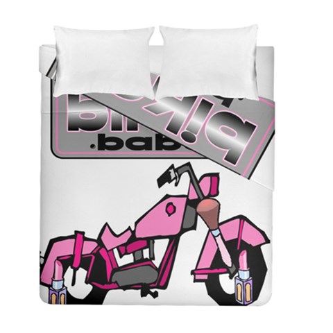 Biker Babe Duvet Cover Double Side (Full/ Double Size) from ArtsNow.com