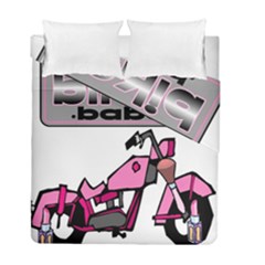 Biker Babe Duvet Cover Double Side (Full/ Double Size) from ArtsNow.com