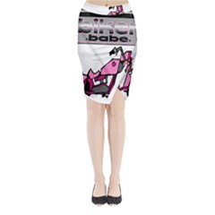 Biker Babe Midi Wrap Pencil Skirt from ArtsNow.com