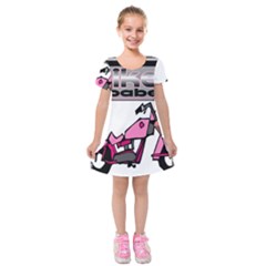 Biker Babe Kids  Short Sleeve Velvet Dress from ArtsNow.com